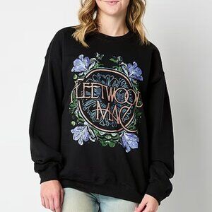 Fleetwood Mac Music Rock Band Stevie Nicks Junior Womens Crew Neck Sweatshirt XS